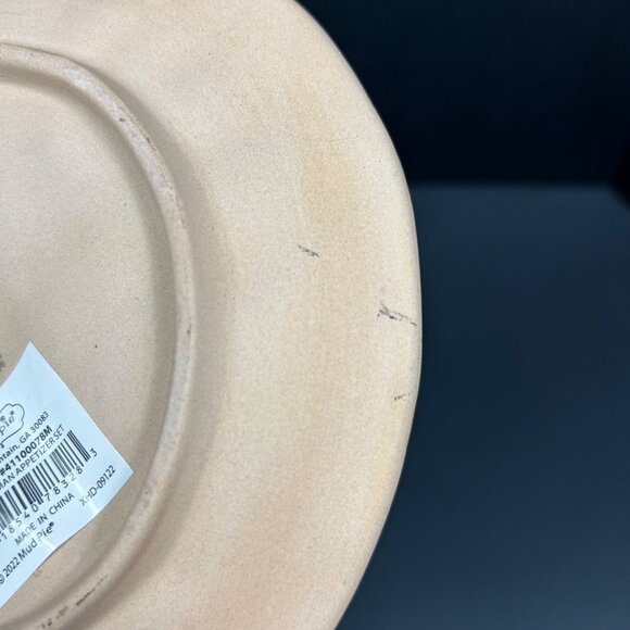 Mud Pie Snowman Cookie Plate 6.25"‎ Ceramic White - Picture 5 of 9